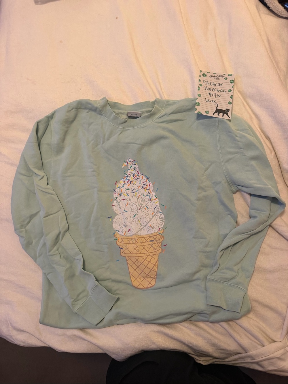 Living Fully Co. Large Ice Cream Sweatshirt